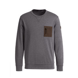 High End Mens Hoodies And Sweatshirts Grey Color Regular Sleeve With Private Logo